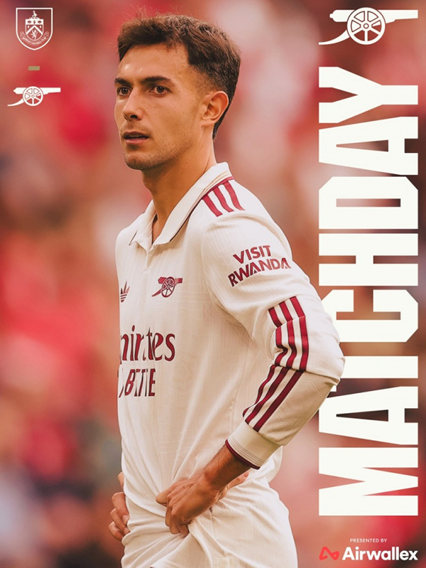 枪响伯恩利！阿森纳海报独捧苏维门迪，三分志在必得