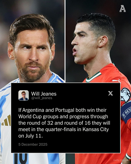 阿根廷葡萄牙若小组头名出线,<a href=/remenqiuxing/zuqiuremen/119.html target=_blank class=infotextkey>梅西</a>C罗1/4决赛将提前相遇