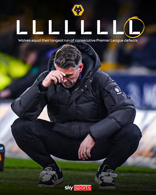 狼队“死亡赛程”来了：17轮仅2分垫底，下周两碰<a href=/zuqiuremen/manlian/ target=_blank class=infotextkey>曼联</a>+再踢枪手<a href=/zuqiuremen/liverpool/ target=_blank class=infotextkey>利物浦</a>